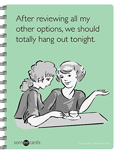 2016 Someecards 17 Month Spiral Planner