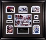 Rusty Wallace Framed 6-Photograph Collage with Metal and Suit