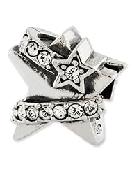 Sterling Silver Reflections Star with Swarovski Elements Bead