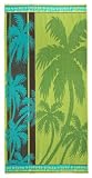 Palm Tree Forest Blue Lime by Cotton Craft 