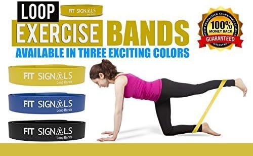 Giddy up USA Exercise Bands Loop Premium Resistance Exercise Bands (Light, Medium, Heavy Resistance) by Vin-Luxe Premier
