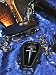DRAGON COFFIN KEYCHAIN / CASKET DAGGER BLADE POCKET ASHTRAY / STASHBOX, ALSO MAKES A GREAT LOOSE KEY HOLDER OR PILLBOX