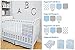 American Baby Company 100% Natural Cotton Percale Fitted Crib Sheet for Standard Crib and Toddler Mattresses, Blue, Soft Breathable, for Boys and Girls