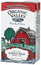 Organic Valley Organic Whole Milk, 33.8 Ounce Asceptic Carton (Pack of 12)