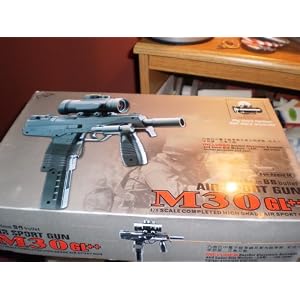AIRSOFT BB PELLET GUN WITH LASER POINTER AND GUNSIGHT by m300gl