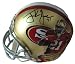 Frank Gore Autographed Custom San Francisco 49ers Photo Riddell Mini Helmet, Super Bowl XLVII, Proof Photo