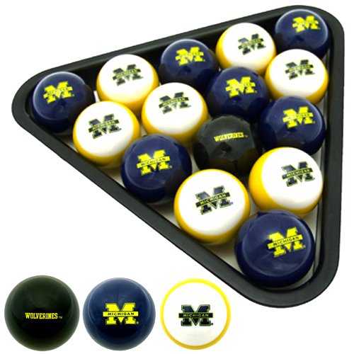 Michigan Wolverines Officially Licensed Billiard Balls