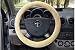 Rupse(TM) Woolen Super Soft Steering Wheel Cover Protector, Beige Colour