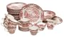 Churchill China Brook Pink 45-Piece Dinnerware Set, Service for 8