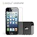 Lepow Graphene Tempered Glass Screen Protector for Apple iPhone 5 / iPhone 5S / iPhone 5C - Anti-Scratch, Bubble-Free, Reduce Fingerprint