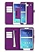 FYY Case for Galaxy Tab E 8.0 - Premium PU Leather Case Stand Cover with Card Slots, Note Holder, Elastic Strap for Samsung Galaxy Tab E 8.0 4G LTE SM-T377 Tablet Purple
