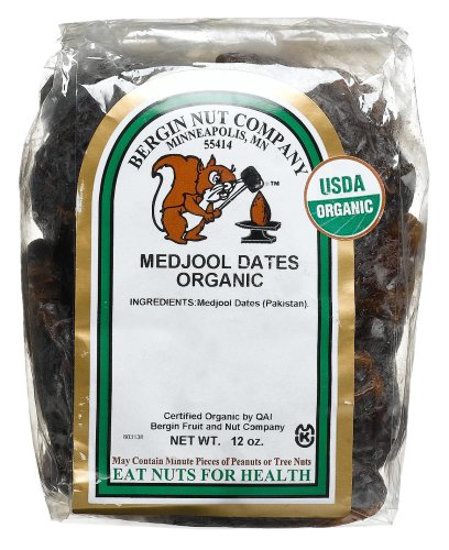 Bergin Nut Company Organic Medjool Dates, 14-Ounce Bags (Pack of 2)