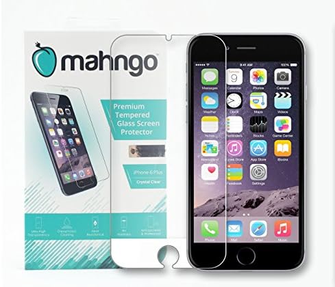 iPhone 6 Plus / 6S Plus Screen Protector, Mahngo, (5.5 inch), Fortified 9H Tempered Glass, Oleophobic (Anti-Finger Print), Scratch Resistant, Waterproof, Crystal Clear