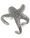 Silvertone Starfish Cuff Bracelet Fashion Jewelry