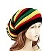 EchoMerx Reggae Baggie Beanie Hat Rasta Colors