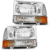 SPPC Headlights with Corner Light Chrome For Ford Excursion / Super Duty - (Pair)