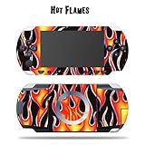 Protective Vinyl Skin Decal for SONY PSP - Hot Flames