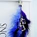 Hair Feather Clip With Pave Butterfly Purple Charms - Designer Collection