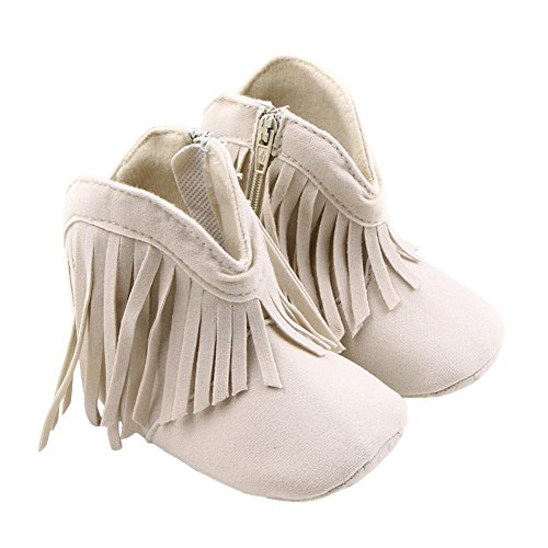Itaar Baby Girls Boots Tassel Soft Bottom Non-slip Winter Warm Infant Toddler Shoes