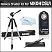Wireless IR Remote Control Shutter Release Kit For Nikon D40, D40X, D50, D70,D60, D70S, D80, N65, N75, Coolpix 8400, 8800, Pronea S, Nuvis S & Lite Touch Zoom DSLR Cameras Includes Wireless Remote Control + 72