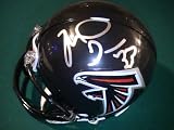 MICHAEL TURNER SIGNED AUTOGRAPHED MINI HELMET ATLANTA FALCONS COA + HOLOGRAM
