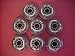 8-pk Rollerblade True In-line inline skate wheels 76mm/82A Clear