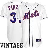 Majestic Mike Piazza New York Mets Replica Jersey - White (XX-Large)