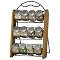 Kamenstein Tiered 12-Jar Spice Rack - Oil-Rubbed Bronze