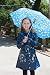 DLL - Women's Navy "Raining Cats and Dogs" Raincoat