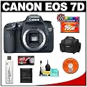 Canon EOS 7D Digital SLR Camera Body + 16GB Card + Case + Cameta Bonus Accessory Kit