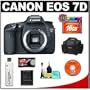 Canon EOS 7D Digital SLR Camera Body + 16GB Card + Canon 2400 DSLR Gadget Bag Case + Accessory Kit
