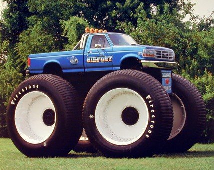 1993 Ford Racing Bigfoot Monster Truck Wall Decor Art Print Poster (16x20)