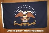 20th Maine Cotton Flag 3'X5'