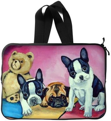 Funny Laptop Bag - Hipster Pug 15 15.6 inch Handle Laptop Sleeve Bags for Notebook,Macbook Pro,Macbook Air