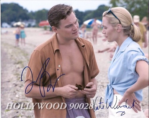 Movie Photo Signed By Leonardo Dicaprio and Kate Winslet