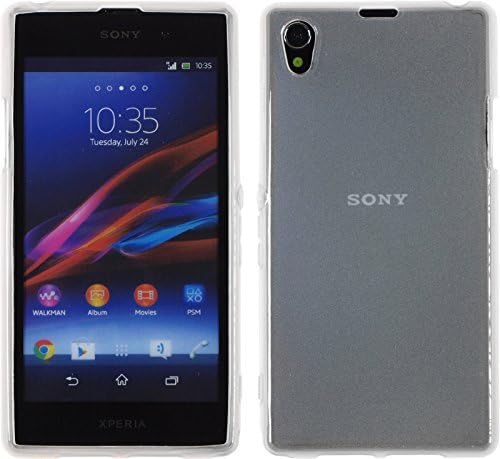 CellMACs Snap-On TPU Rubber Gel Case Cover for Sony Xperia Z1 Sony i1 Honami C6902 L39h C6903 C6906 C6943 SO-01F C6916 - Clear