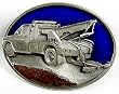 Tow Truck Driver (Occupation) Enamel Pewter Buckle