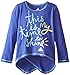 adidas Little Girls' Long Sleeve Girly Tee Shirt, Am Night Flash, 6