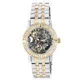 AK Anne Klein Ladies Two-Tone Crystal Accented Automatic Watch #108755SVTT by AK Anne Klein