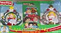 Fisher-Price Little People Christmas Video Gift Set with 2 Musical Keepsake Ornaments & VHS Tape Christmas Discoveries, Volume 2
