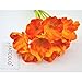 FatColo Artificial Poppy Flowers, Fresh Artificial Mini Real Touch PU/Latex Corn Poppies Fake Flowers Bouquet for Decor(Orange, Piece of 10)