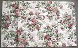 Two Floral Pillow Shams - King Size