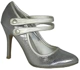 Garage Shoes - Thistle - Women's High Heel Shoe - Silver Shimmer Size 7 UK