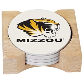 NCAA University Of Missouri - Columbia Absorbent Coaster Gift Set
