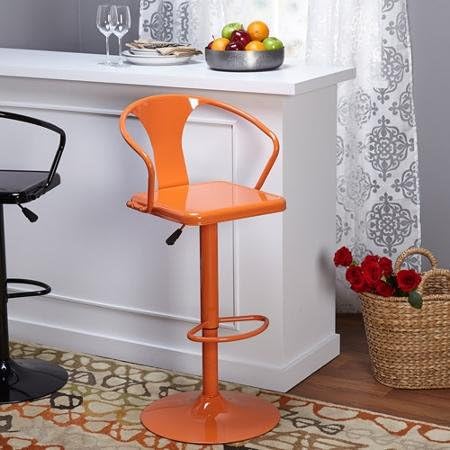 Retro Max Adjustable Height Swivel Bar Stool Tractor Seat Barstool Set Table with back covers 30 inches