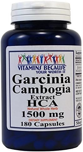 Mental Refreshment: Pure Garcinia Cambogia Extract HCA - 1500mg, 180 Capsules
