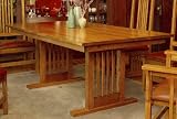 Review C F Oakton  / Mission Solid Oak Grand Dining Table with Leaf Extensions