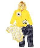 Carter's Watch the Wear Bee Sweet 3-Piece Outfit (Sizes 12M - 24M) - yellow, 24 months