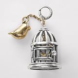 Fossil Bird Cage Charm
