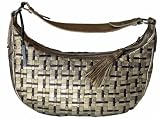 Elliott Lucca Intreccio Metallic Weave Purse